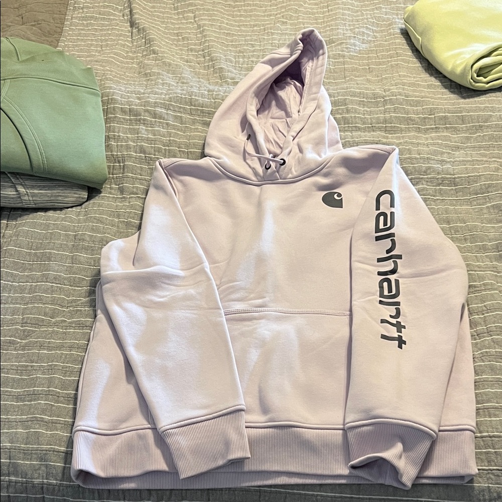Carhartt Light Purple Hoodie with Logo